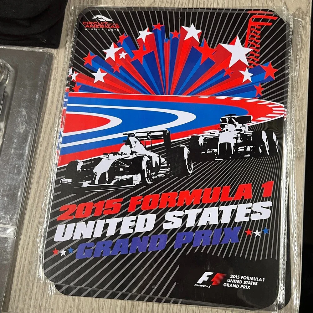 Formula 1 2015 United States Grand Prix F1 Metal Sign Black Red Blue 10